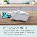 Chicago Metallic Commercial II Traditional Uncoated 16-3/4 by 12-Inch Jelly-Roll Pan, Perfect for making jelly rolls, cookies, pastries, pizza, one-pan meals, and more, Set of 2