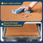 Oven Liners for Bottom of Oven-23.6"x 15.7" Non-Stick Electric Oven Cover for Stovetop,Toaster Oven Drip Liner, Heat Resistant Grill Baking Mat- BPA & PFOA Free Kitchen Accessory to Keep Oven Clean