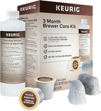 Keurig K-Mini Single Serve Coffee Maker & 3-Month Brewer Maintenance Kit Includes Descaling Solution, Water Filter Cartridges & Rinse Pods, Compatible Classic/1.0 & 2.0 K-Cup Coffee Makers, 7 Count