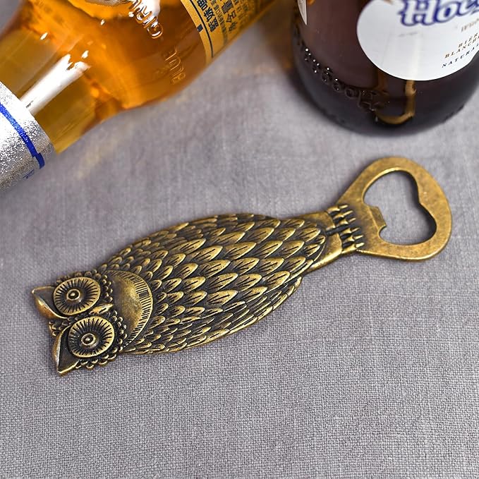 Beer Bottle Opener Owl，Cool Bottle Opener for Bar Tool, Soda and Beer Cap Remover, Cool & Fun Gadget