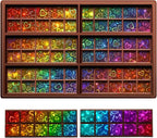 Ziliny Heart Holographic Chocolate Bar Mold Silicone, Rainbow Light Effect Chocolate Bar Deep Thick Molds for DIY Candy Dessert Baking, Candy, Wax Melts, Cake Decoration (Square)