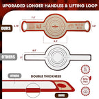 Sourdough Silicone Bread Sling for Dutch Oven, 2PCS Non-Stick Reusable Baking Mat with Long Handles, Essentials Bread Making Supplies for Dough Transfer and Loaf Pan Lifter Liner, Set 2Pcs Round