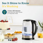 COSORI Electric Kettle Temperature Control with 6 Presets, 60min Keep Warm 1.7L Electric Tea Kettle & Hot Water Boiler, 304 Stainless Steel Filter, Auto-Off & Boil-Dry Protection, BPA Free, Black