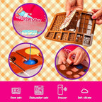 GirlZone Little Choco Delights Maker Kit, Chocolate Making Set for Kids with Candy Bar Molds, Lolly Sticks & Wrappers, Fun Creative Activity, Birthday Gift for Girls Ages 8+