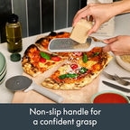 bella 7-Piece Modular Gadget Set, Grater, Pizza Cutter, Ice Cream Scoop, Peeler, Shears, Bottle Opener, Crock with removable divider, Dishwasher Safe, Oatmilk