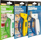 AccuSharp Multi-Pack Hand-Held Carbide Blade Sharpener, Knife, Garden Tool and Scissor Sharpener, Restores, Repairs & Hones Blades & Edges, 3-Pack
