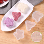 3 Pack Rice Ball Mold, Sushi Mold Diy Sushi Cooking Tools For Japanese Boxed Meal Children Bento,Kitchen Tools Sushi Plates Rice Ball Mold Non Stick Sushi Rice Making Kit (Transparent, Triangle)