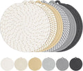 8" Trivets for Hot Dishes, 6 Pack Hot Pads for Kitchen Counter & Dining Table, Heat Resistant | Scratches | Stains Cotton Trivets for Hot Pots and Pans