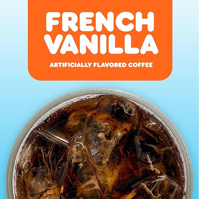 Dunkin' Cold French Vanilla Flavored Coffee, 60 Keurig K-Cups