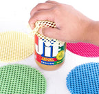 Super Z Outlet 12 Pack Multi-Purpose Manual Jar Gripper Pad Rounds, Bottle Openers, Blue/Green/Red/Yellow