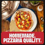 PIEZANO Crispy Crust Pizza Oven by Granitestone – Electric Pizza Oven Indoor Portable, 12 Inch Indoor Pizza Ovens Countertop, Pizza Maker Heats up to 800˚F for Stone Baked Pizza at Home - Navy