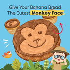 BAKETIVITY Monkey Banana Bread | Banana Cake Kids Baking Set for Girls & Boys | Baking Set for Kids with Pre-Measured Ingredients | Perfect Family Gifts for Cooking Lovers Ages 6-12