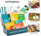 eat2explore Cooking Kits for Kids 15 Pcs – Interactive & Educational Kids Cooking Sets Real for Ages 5 and Up,3 Recipe Cards & Global Ingredients – Fun for Young Chefs (Jamaica Edition)