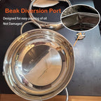 Deep Fryer Pot,Oxydrily Japanese Tempura Deep Fryer Stainless Steel Frying Pot With Thermometer