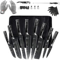 FULLHI Knife Set, 14pcs Japanese Knives Set, Multiple Colour Premium German Stainless Steel Chef Knife Set