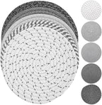 Tidponra Trivet Mats Set for Hot Dishes, 5 Heat Resistant Pot Holders Kitchen Counter, Table, Home Essentials, Anti Stain Hot Pads Plate Mats for Hot pots and Pans, 7 Inches