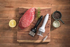 Meat Tenderizer Tool (2-Pack) Stainless Steel Needle Ultra Sharp 24 Blade Tenderizer Tool for Tenderizing Beef Chicken Steak Veal Pork