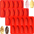 3Pcs Silicone Madeleine Pan for Baking, 10-Cavity Madeleine Mold for Madeleine, Non-stick Madeleine Bakeware for Cookies(Regular(10-Cavity) 3Pcs)