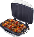Courant Contact Grill, Panini Press Grill, 4 Servings Indoor Grill Champ, White (CCG-5681)
