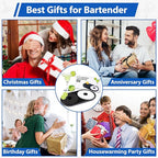 Margarita Salt Rimmer Set, 1 Pack Bar Salt and Sugar Rimmer with Sponge, 2-in-1 Bar Glass Cocktail Rim Set, Dishwasher Safe Black Barware Tools for Margarita Mojitos (Black)