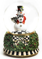 MACKENZIE-CHILDS Snow Globe, Christmas Decor for Living Room, Snowman