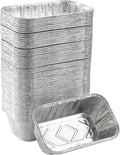Waytiffer 100 Pack 1Lb mini Loaf Pans Heavy Duty Disposable Aluminum Foil Bread Tins Standard Size 6" X 3.5" X 2.5" Oven Safe Sturdy Small Bread Tin Pans 1 Pound Loaf Pans