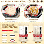 Sourdough Starter Kit, Sourdough Bread Baking Supplies, Sourdough Kit Home and Kitchen, Sour Dough Starter Kits, Sourdough Jar, Bread Proofing Basket, Sourdough Bread Basket, Sour Dough Kit Tools