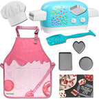 hatch & wander Kids Baking Set Bundle | Set of 3 hatch & wander Oven Pans | Oven | Oven Pan & Tool | Kids Apron & Chef Hat | 1 Mix (included mix may vary)