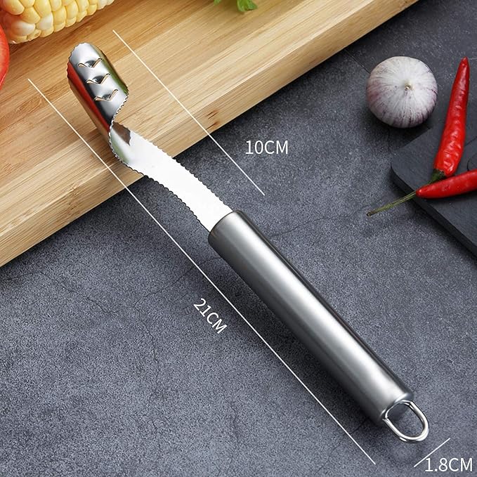 6 Pieces Corer and Pitter Fruit & Vegetable Multi-Function Stainless Corer and Pitter Remover Set for Apple, Pear, Cherry, Jujube, Red Dates, Berry, Chili