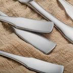 Alata Kate Satin 45-Piece Silverware Set with Utensil-Serving Set,Service for 8,Stainless Steel Flatware Set,Matte Satin Polished Cutlery Set,Dishwasher Safe