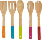 Core Colorful Bamboo Utensils 5-Pieces Set