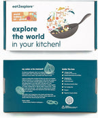 eat2explore Kids Real Dessert Baking Kit for Families | Includes 3 Recipe Cards from Japan, Turkey and Columbia with Key Ingredients, Baking Tools, Perfect for Families and Homeschooling