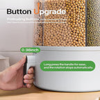 Grain and Rice Storage Container, 6 Grid Grain Dispenser, 360° Rotating 25lb Large Food Dispenser, Rice Dispenser Upgrade 6 Compartment Rotating, Airtight Storage White