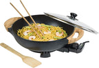 Bestron AEW100AS Electric Wok, Metal, 5 Litres
