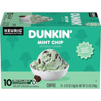 Dunkin’ Mint Chip Artificially Flavored Coffee, Keurig K-Cup Pods, 10 Count Box