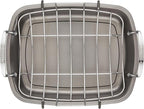 Circulon Total Bakeware Nonstick Roaster, Roasting Pan with Rack, 17-Inch x 13-Inch, Gray