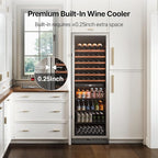 Ca'Lefort 24 Inch Wine & Beverage Refrigerator - 185 Can + 77 Bottle Dual Zone 34-65°F Cooler, 10 Adjustable Shelves & 3 LED Lights, Energy Star Certified Built-in/Freestanding for Home/Bar/Kitchen
