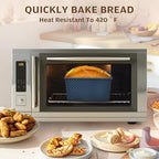 KITESSENSU Pullman Loaf Pan with Lid, 1 lb Dough Capacity Non-Stick Bakeware for Baking Bread, Carbon Steel Corrugated Bread Toast Box Mold with Cover,Blue