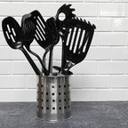Chef Craft Select Nylon Kitchen Tool and Utensil Set, 8 Piece Set, Gray