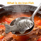 2 Pcs Iron Fish Cooking Tool, Lucky Iron Fish For Iron Deficiency, Natural Iron Supplement To Support Iron Levels For Vegans, Athletes, Children, Iron Fish For Cooking, Great Gift