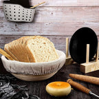 Proofing Bread Basket Cloth, Reusable Breathable Liner Flax Banneton Proofing Bread, Round Cloth Baking supplies Bread Proofing Baskets,Baking Tools and Accessories (9 inch)