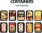 Igluu Meal Prep Containers Reusable (10 Pack) – Food Containers with Lids – Stackable, Microwave, Freezer & Dishwasher Safe – 28oz – 1 Compartment – BPA-Free