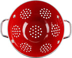 Calypso Basics by Reston Lloyd Powder Coated Enameled Colander, 1 Quart, Red