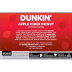 Dunkin’ Apple Cider Donut Artificially Flavored Coffee, Keurig K-Cup Pods, 10 Count Box (Pack of 6)