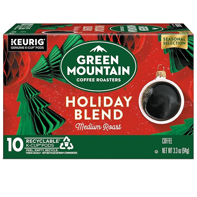 Green Mountain Coffee Roasters, Holiday Blend Coffee, Keurig Single Serve K-Cup Pods, 60 count