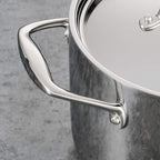 Tramontina Signature Tri-Ply Clad Stainless Steel 12-Piece Cookware Set with Lids, Pots and Pans Kitchen Set, Induction-Ready, Dishwasher-Safe, NSF-Certified, Made in Brazil