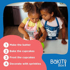 BāKIT Box Confetti Cupcakes Birthday Kit for Kids – Global Celebration Baking Kit – Cupcake Liners & Candles Included – STEM Birthday Activities – Ages 5–13