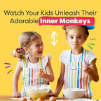 BAKETIVITY Monkey Banana Bread | Banana Cake Kids Baking Set for Girls & Boys | Baking Set for Kids with Pre-Measured Ingredients | Perfect Family Gifts for Cooking Lovers Ages 6-12
