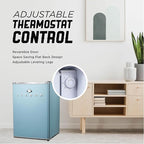 ICEBOX 2.5 Cu. Ft. Compact Refrigerator, ENERGY STAR Certified Small Refrigerator, Single Door Mini Fridge with Chiller Compartment, R600a Refrigerant, IBCR25SLT, Slate Blue