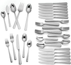 Lenox Amber Hill 65-Piece Flatware Set, 9.65 LB, Metallic